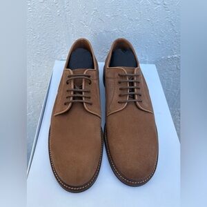 🔥Brunello Cucinelli🔥 Men's Brown Suede Shoes Derby  US10 / EU43 100% Authentic